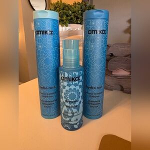amika Hydro Rush & Dream Routine Blue Hydration Hair Set